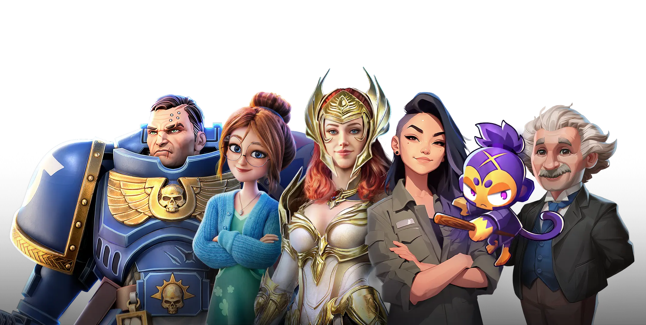 Playamp game characters